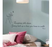 Stickers phrase - Disney - Bambi - 50x70cm - Repositionnables - Décoration murale
