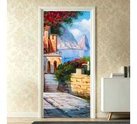 Stickers Porte 3D Autocollant Porte Paysage Insulaire 77x200cm