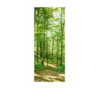 Stickers Porte 3D Muraux Auto-adhésif - FORÊT -Papier Peint Decal de Porte,Autocollants Murales de Porte Amovibles PVC Affiche Porte étanche pour Chambre Salon Décoration de Porte 95 x 215 cm