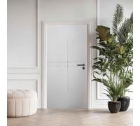 Stickers Porte 3D, Sticker Porte Minimaliste Moderne, Autocollant Décoration Auto-adhésif Amovible PVC Impermé, Papier Peint pour Salon Chambre 80x200 cm