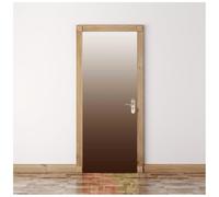 Stickers Porte 3D Style Simple Dégradé Marron 90X200Cm Papier Peint Poster De Porte Trompe L'Oeil Pour Maison Décoration Salon Chambre Autocollant Muraux Imperméable Stickers Amovibles