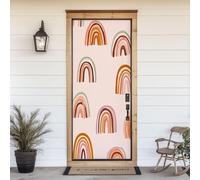 Stickers Porte Arc-En-Ciel Poster Porte Trompe L'oeil, Effect 3D Arc-En-Ciel Autocollant, Auto-Adhésif Papier Peint Mural Chambre Salon Mur Décoration Art Sticker Muraux 77x200 cm m.3547