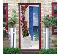 stickers porte trompe loeil 80x200cm(31.49 inches * 78.74 inches) Sticker Porte Affiche Autocollante Effet 3D,Poster Trompe l'œil pour Porte Autocollants Enfants Adulte Chambre Salon Porte Poster