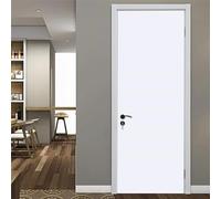 Stickers Porte Trompe L'oeil Blanc Poster Pour Porte Motif Blanc Papier Peint Autocollant Porte Chambre Décoration Auto Adhésif Imperméable Sticker Porte 95x215 cm 1602A