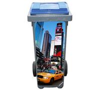 Stickers Poubelle déco New York Taxi Poubelle 41x88cm