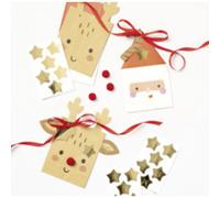 Stickers pour calendrier de l'Avent 'ROUND BOWS'