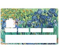 Stickers pour carte bancaire - Les Iris de Van Gogh
