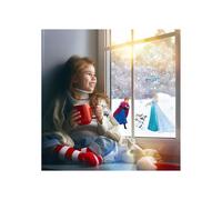 Stickers pour fenêtre - KOMAR - La Reine des Neiges - 26 Stickers - Repositionnables - Multicolore