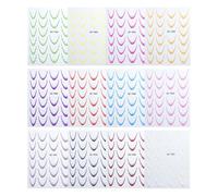 Stickers Pour Ongles Français - 12 Feuilles, Simple Style, Waterproof Solid Color French Gradient Nail Adhesive, Decoration