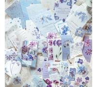 Stickers pour scrapbooking floral pour journaling, 100 feuilles de papier pour carnet
