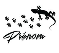 Stickers prénom personnalisable Lézard