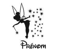 Stickers prénom Personnalisé Fée magicienne