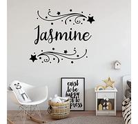 Stickers Prenom Personnalisés, Muraux - Chambre Bébé, Autocollants Personnalisés - Lettre Decorative Murale (Style B, Taille M)