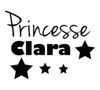 Stickers prénom Princesse et les étoiles