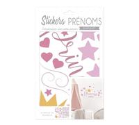 STICKERS PRENOMS PRINCESSE DECORATION CHAMBRE ENFANT