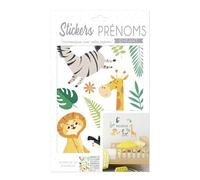 STICKERS PRENOMS SAVANE DECORATION CHAMBRE ENFANT