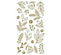 Stickers Puffies - Feuillages Or Doré G