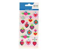 Stickers puffies - Viva la vida - Cœurs
