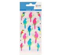 Stickers puffies - Viva la vida - Oiseaux Multicolore G