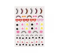 Stickers Puffy Yeux Ouverts Et Fermés 64 Pièces