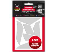 Stickers Réfléchissants Fear The Yellow Bear REPLICA LS2 FF807 Dragon