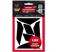 Stickers Réfléchissants Fear The Yellow Bear REPLICA LS2 FF807 Dragon