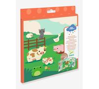 Djeco Stickers repositionnables Les animaux de la ferme avec décors