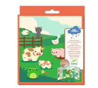 Stickers repositionnables avec décors Les animaux de la ferme - Djeco
