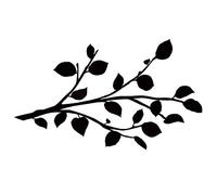 Stickers Repositionnables Branche d'arbre Moderne Noire