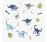 Stickers Repositionnables Dinosaures Aquarelle