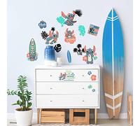 ROOMMATES Stickers repositionnables - Lilo et Stitch - Stitch Surf - 13 cm x 26 cm Multicolors