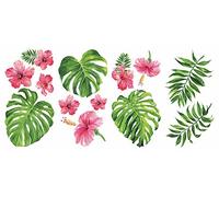 Stickers Repositionnables Fleurs d'hibiscus Tropical