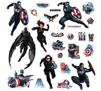 Stickers Repositionnables, Géants Captain America, Le Soldat de L'hiver, Marvel