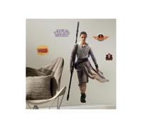 Stickers repositionnables géants Rey, Star Wars Episode VII 140x73
