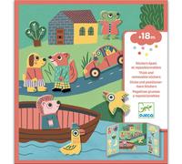 Stickers repositionnables Les animaux Djeco