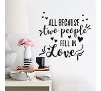 Stickers Repositionnables Message All Because Two People Fell In Love