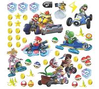 44 Stickers Mariokart 8 NIN 4 planches 25x44cm