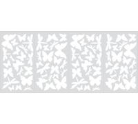 ROOMMATES Lot de 80 stickers PAPILLONS ET LIBELLULES LUMINEUX repositionnables 4 feuilles de 10,1 x 44,1 cm