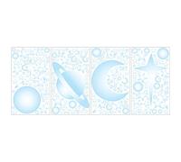 ROOMMATES Stickers CELESTE repostionnables 4 feuilles de 10,1 cm x 44,1 cm