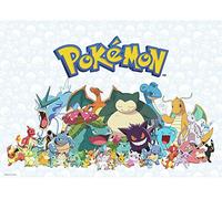 Stickers repositionnables - Pokémon tous les personnages - 36.5 cm x 26 cm