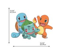 MY AGENCIES Stickers repositionnables - Pokémon - Carapuce, Dracaufeu, Bulbizarre Multicolors