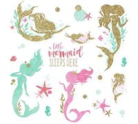 Stickers Repositionnables Sirènes avec Paillettes