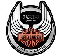 Stickers rétro réfléchissant pour Casque de Moto Harley Davidson 105 Ans