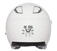 Stickers Retro réfléchissant pour Casque de Moto Lama no Prob (Blanc)