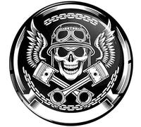 Stickers rétro réfléchissant pour Casque de Moto tête de Mort