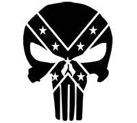 Stickers rétro réfléchissant pour Casque de Moto The Punisher