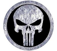 Stickers rétro réfléchissant pour Casque de Moto The Punisher