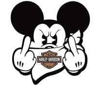 Stickers rétro réfléchissant pour Casque Harley Davidson M F*CK