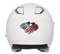 Stickers rétro réfléchissant pour Casque Logo Harley Davidson et Aigle Drapeau américain