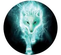 Stickers rétro réfléchissant pour Casque Loup Neon